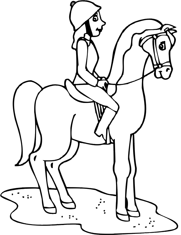 Free Online Horse Coloring Pages - Coloring Home