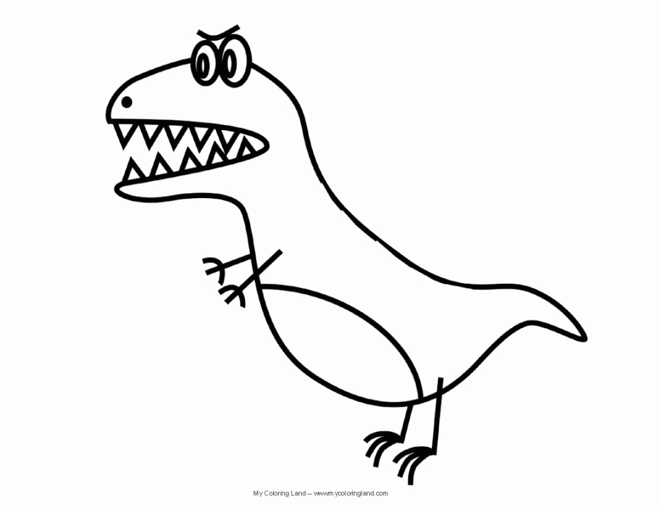 dinosaur outline cute coloring drawing clipart rex outlines cliparts realistic trex funny dino clip land kid popular getdrawings library coloringhome