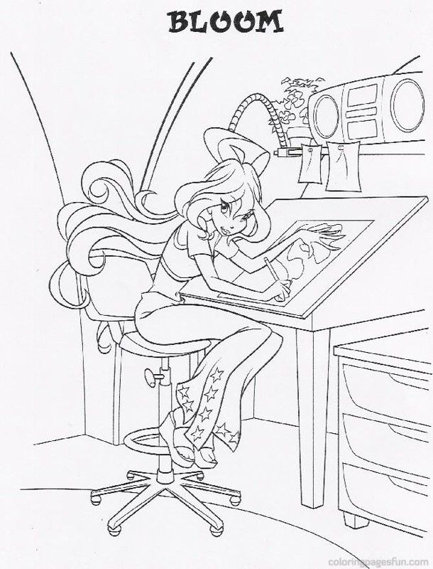 winx clubwinx club Colouring Pages (page 2)