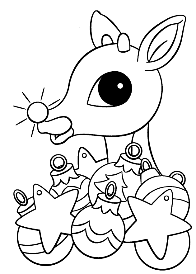 Rudolph The Red Nosed Reindeer Coloring Pages Coloring Home