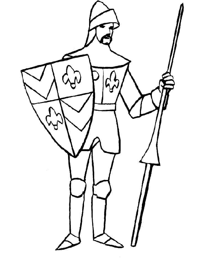 Knight-coloring-pages-4 | Free Coloring Page Site