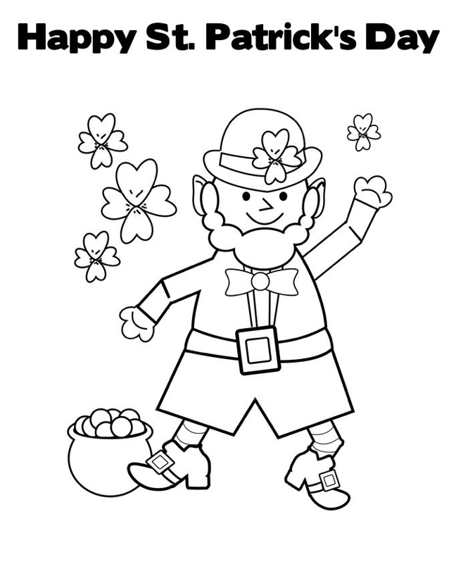 Happy St Patrick's Day Printable & Coloring Book