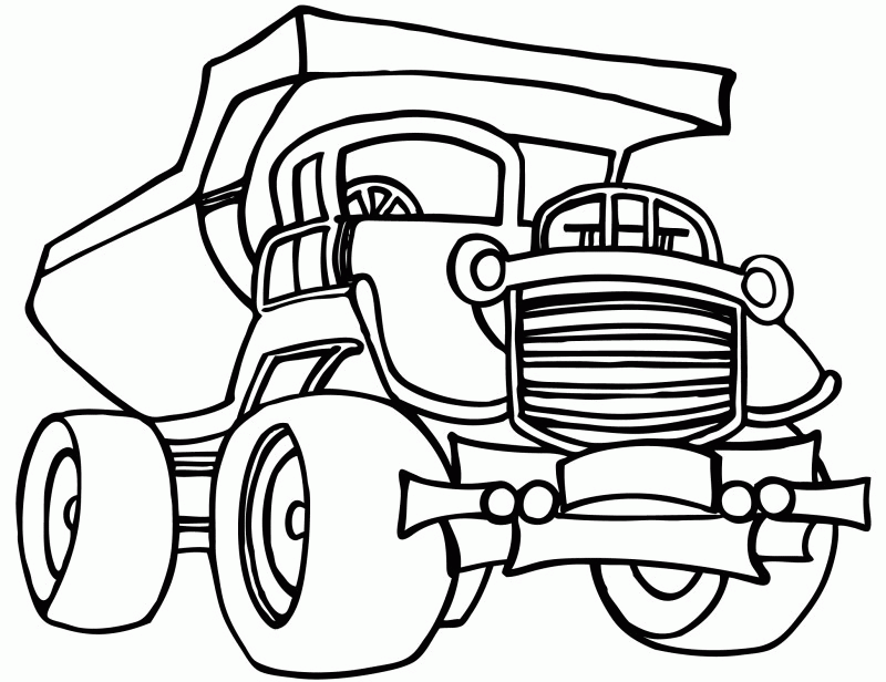 Construction Trucks Coloring Pages