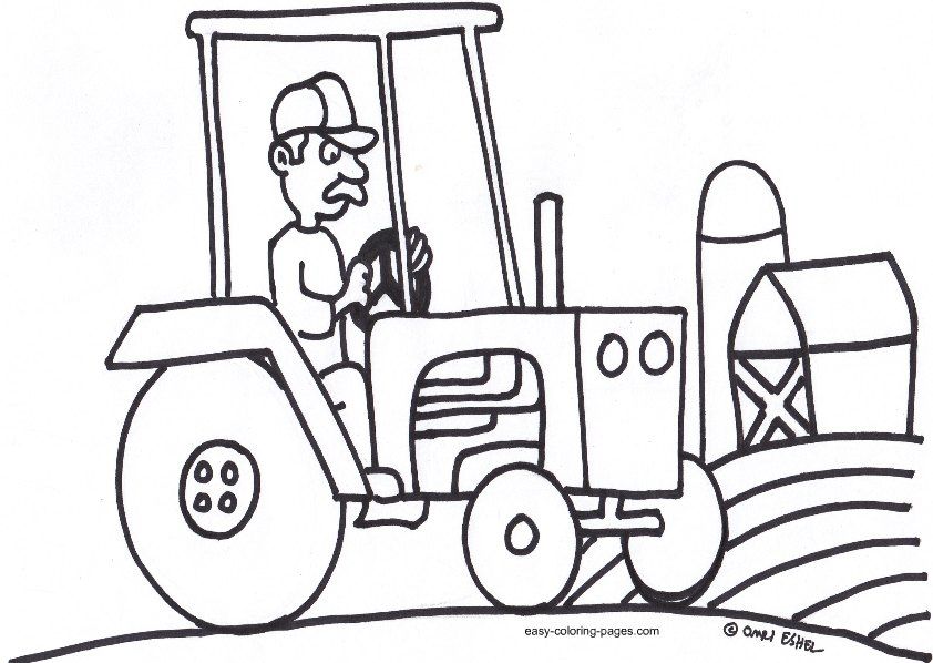 John Deere Tractor Coloring Pages - Coloring Home
