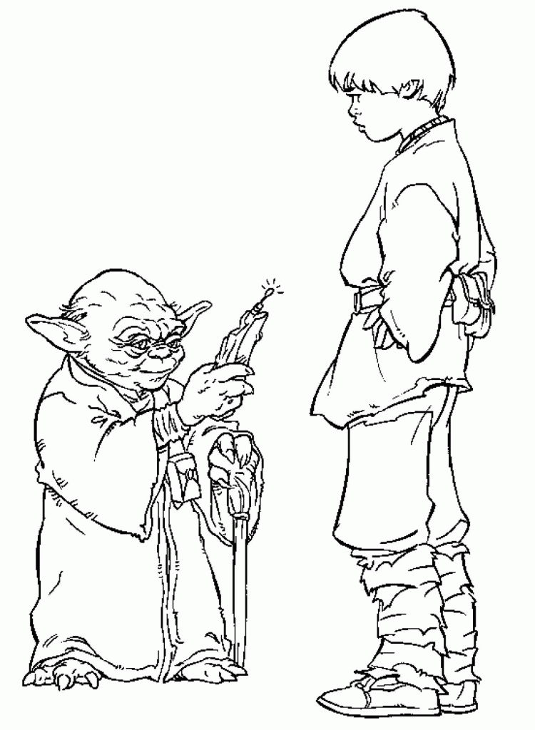 Yoda Printable Coloring Pages | Extra Coloring Page