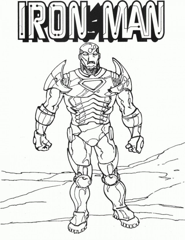 2015 Iron man Coloring pages for kids | Great Coloring Pages
