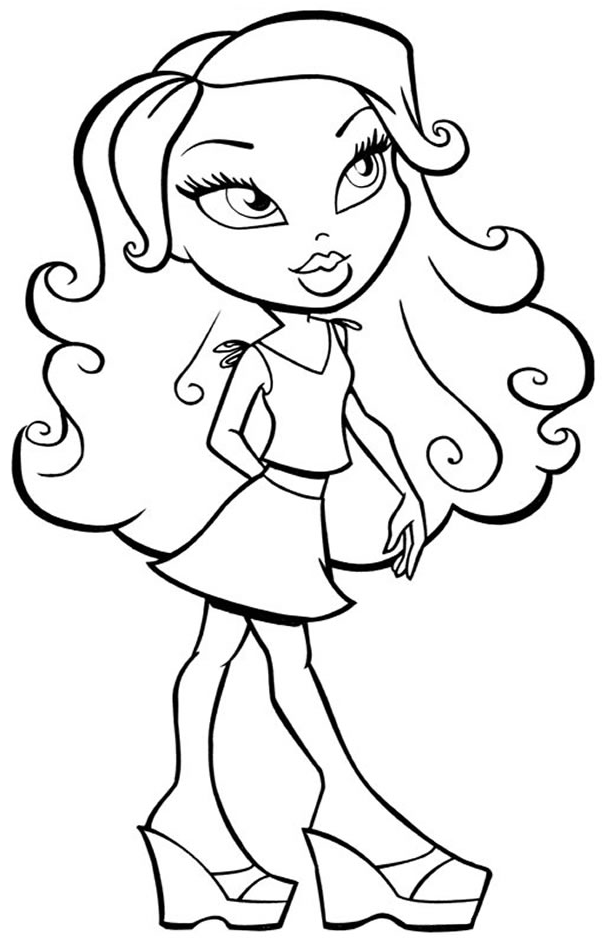 Bratz Christmas Coloring Pages - Coloring Home