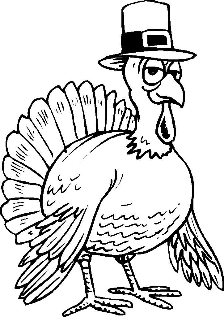 funny turkey coloring pages | Coloring Pages For Kids