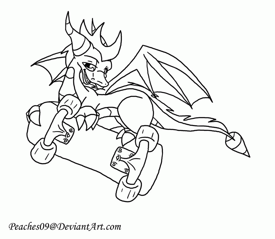 Spyro Coloring Pages - Coloring Home