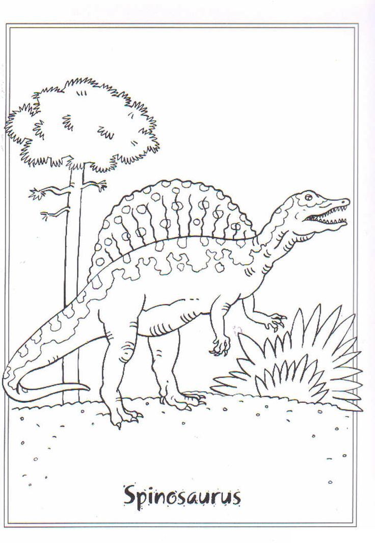 coloring page Dinosaurs 2 - Spinosaurus | coloring