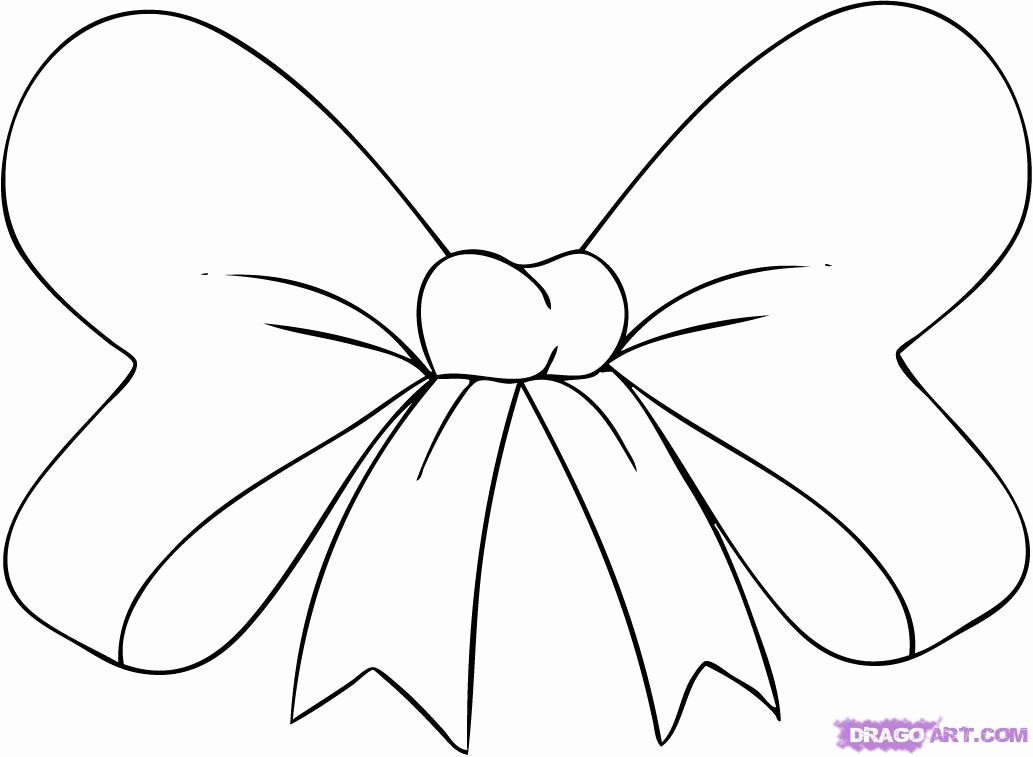 Pix For > Hair Bow Outline