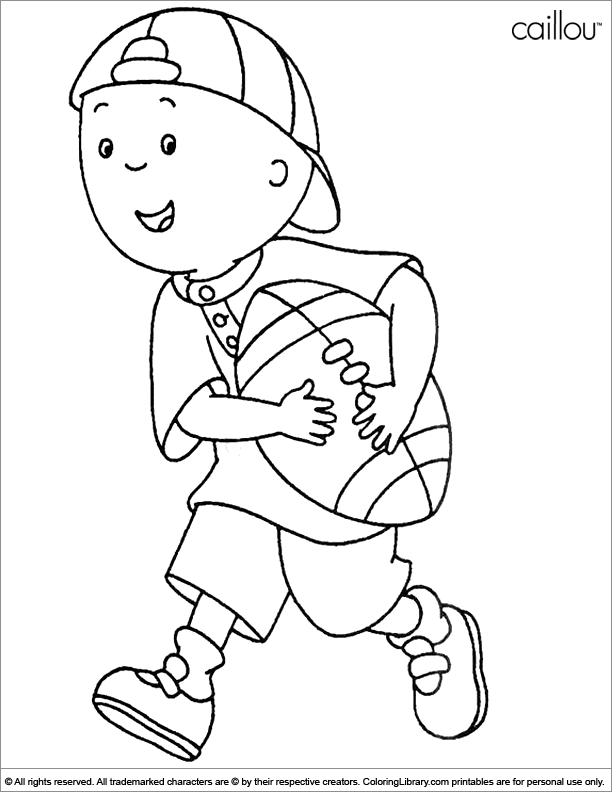 Caillou coloring pages in the Coloring Library