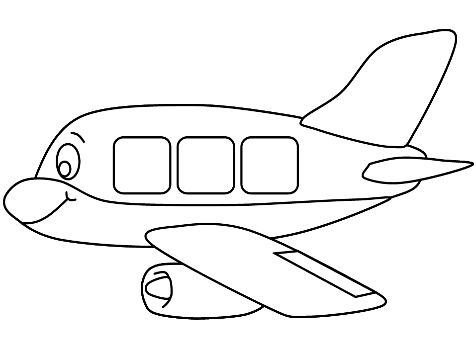 plane coloring page | Coloring Picture HD For Kids | Fransus 