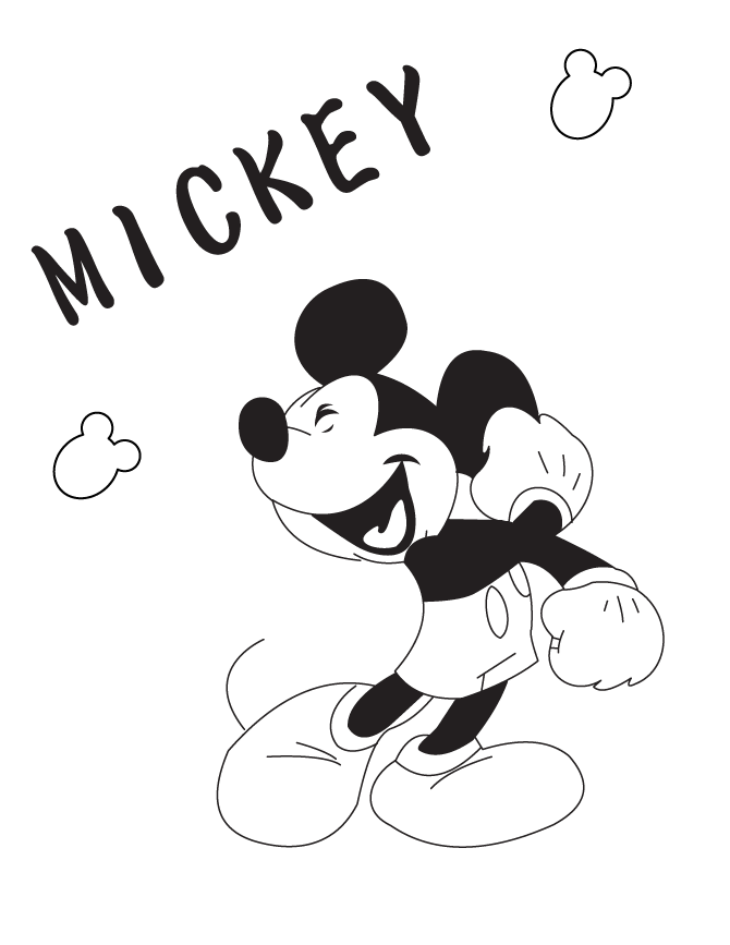 Mickey Mouse Coloring Pages Flowers | Free Printable Coloring Pages