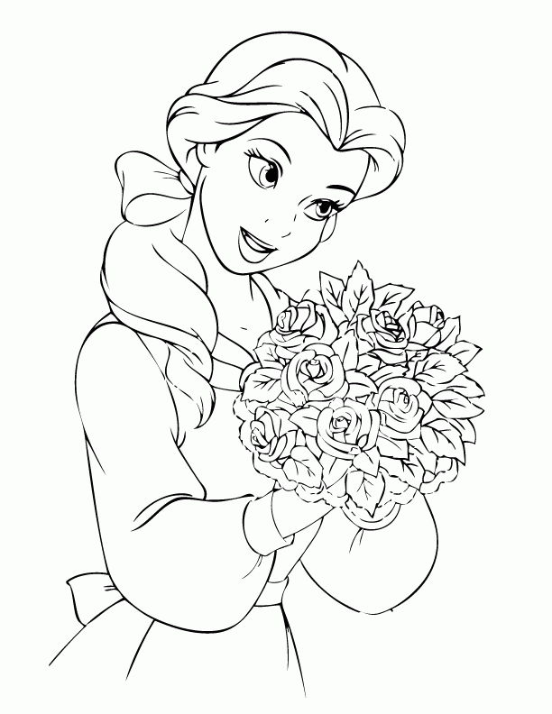 Belle Coloring Sheet - Coloring Home
