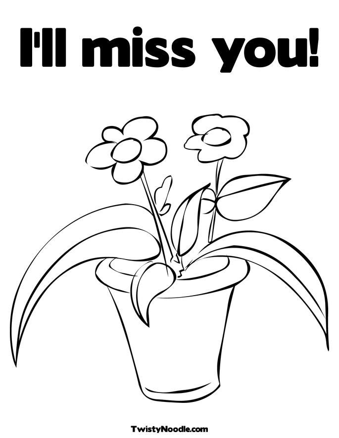 We Will Miss You Coloring Pages Coloring Home