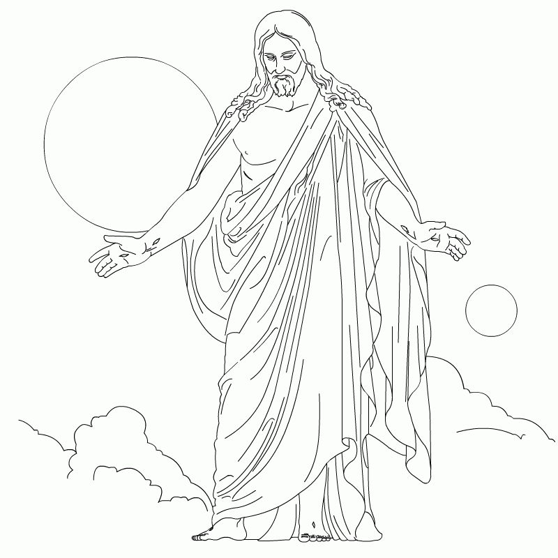 Jesus Is The Light Of The World Coloring Page Coloring Home