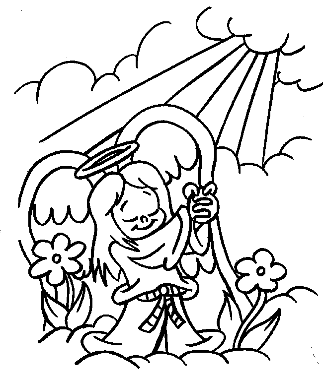 Coloring Page - Christmas angel coloring pages 11