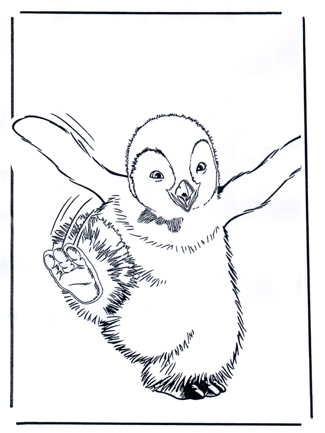 Happy Feet Coloring Pages Coloring Home