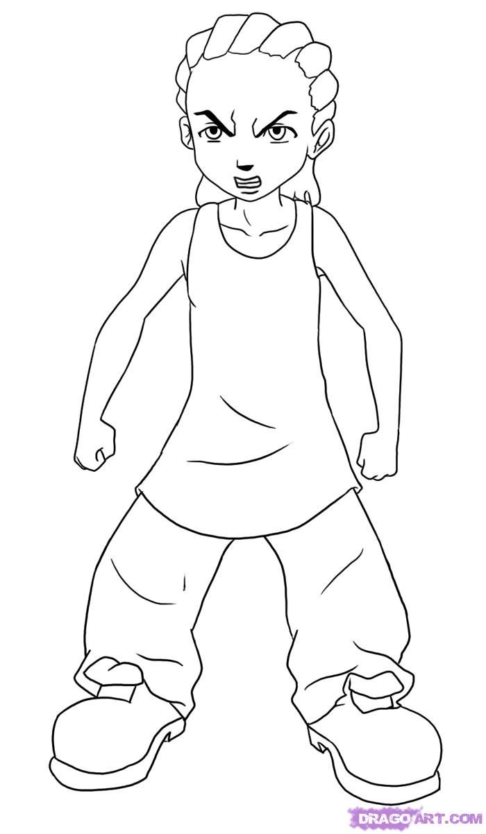boondocks coloring pages - family guy coloring pages