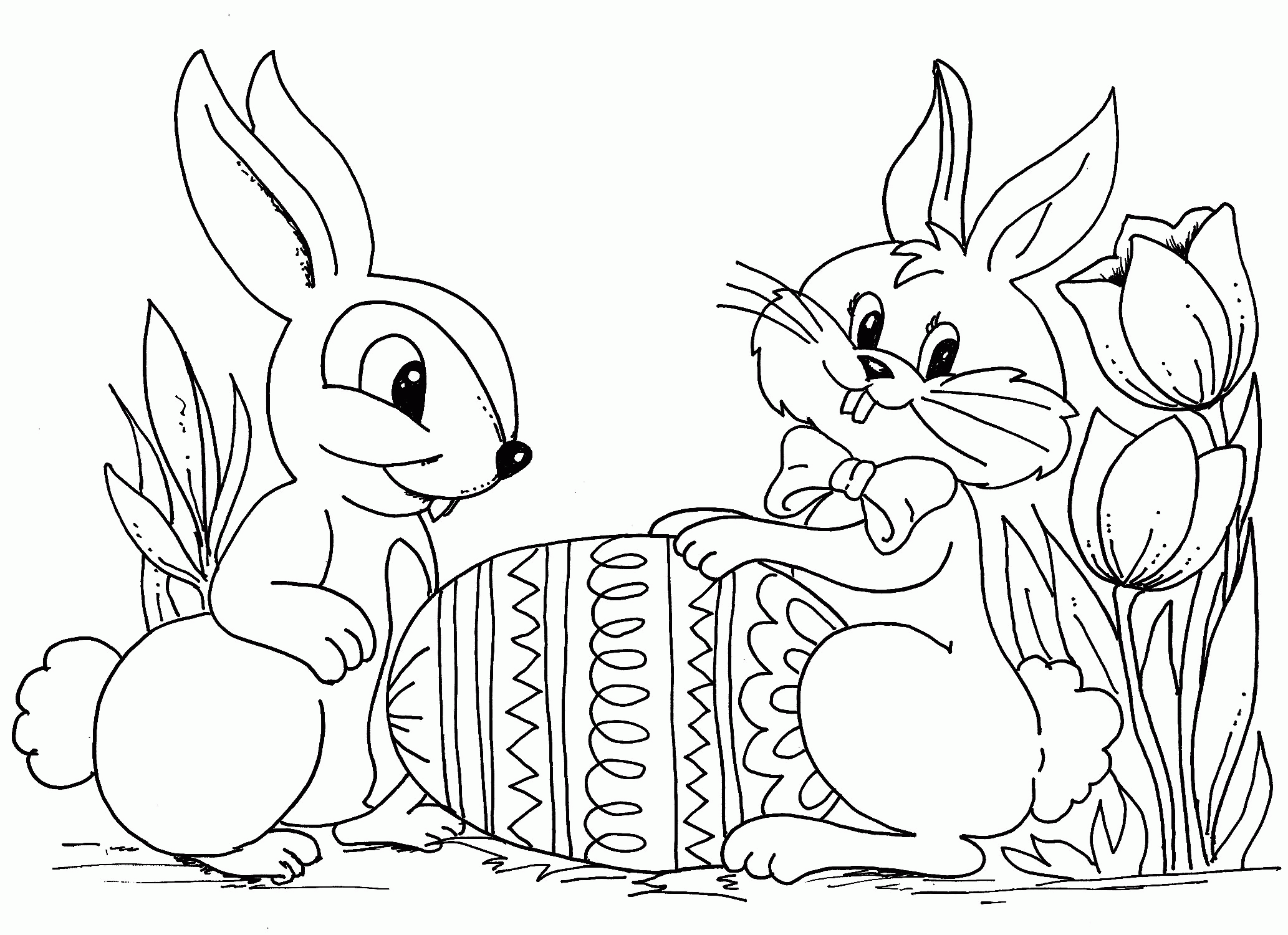 674 Animal Easter Coloring Pages Images for Kids