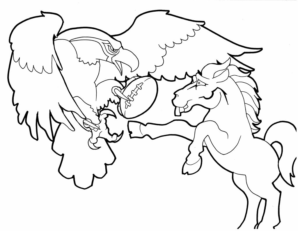 Bronco Coloring Page Page 1