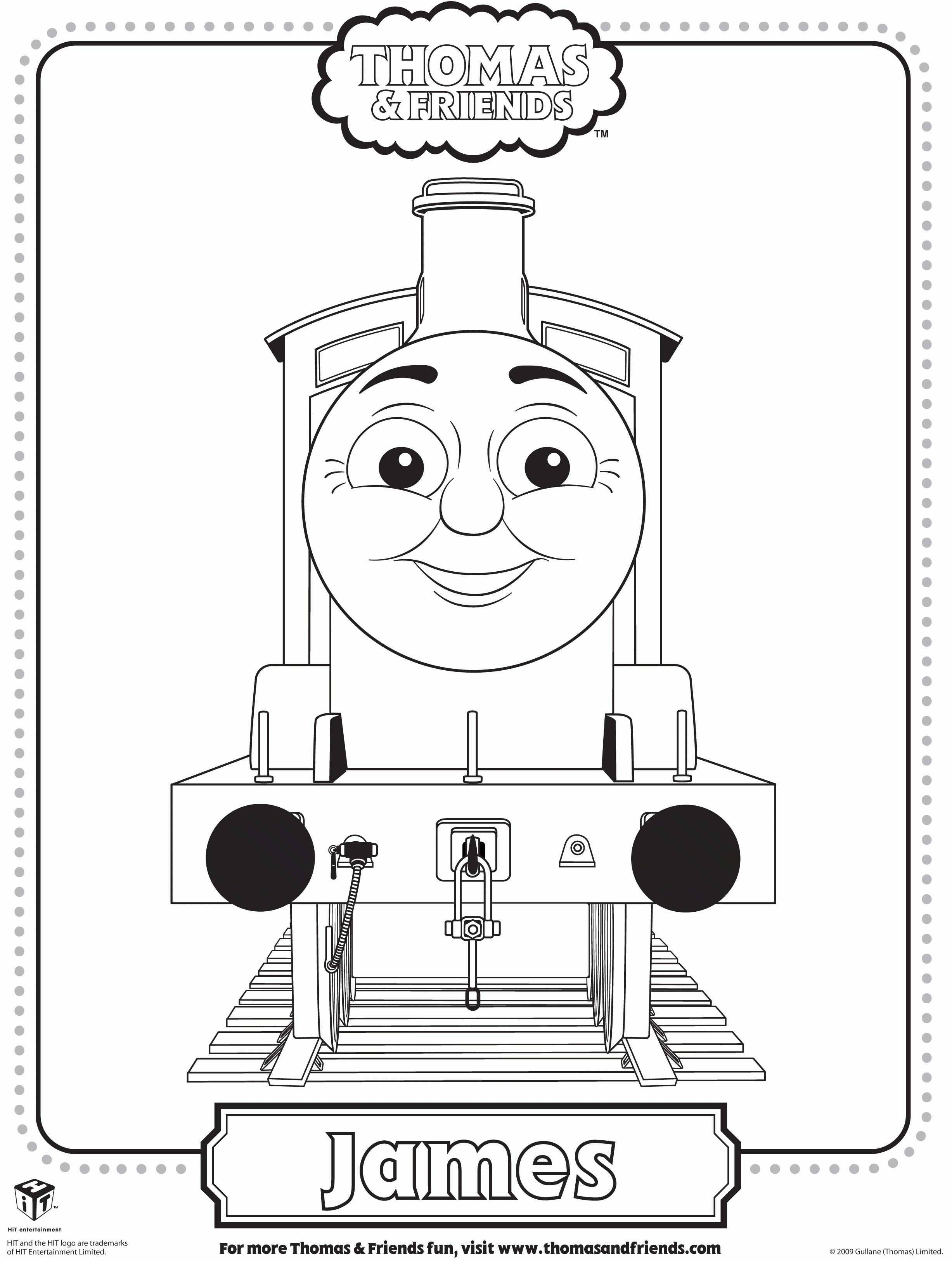 Thomas The Tank Engine Coloring Pages Printable Coloring Page
