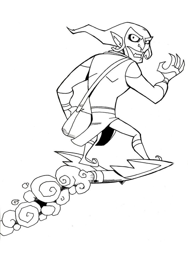 Spiderman Green Goblin Coloring Pages Coloring Home