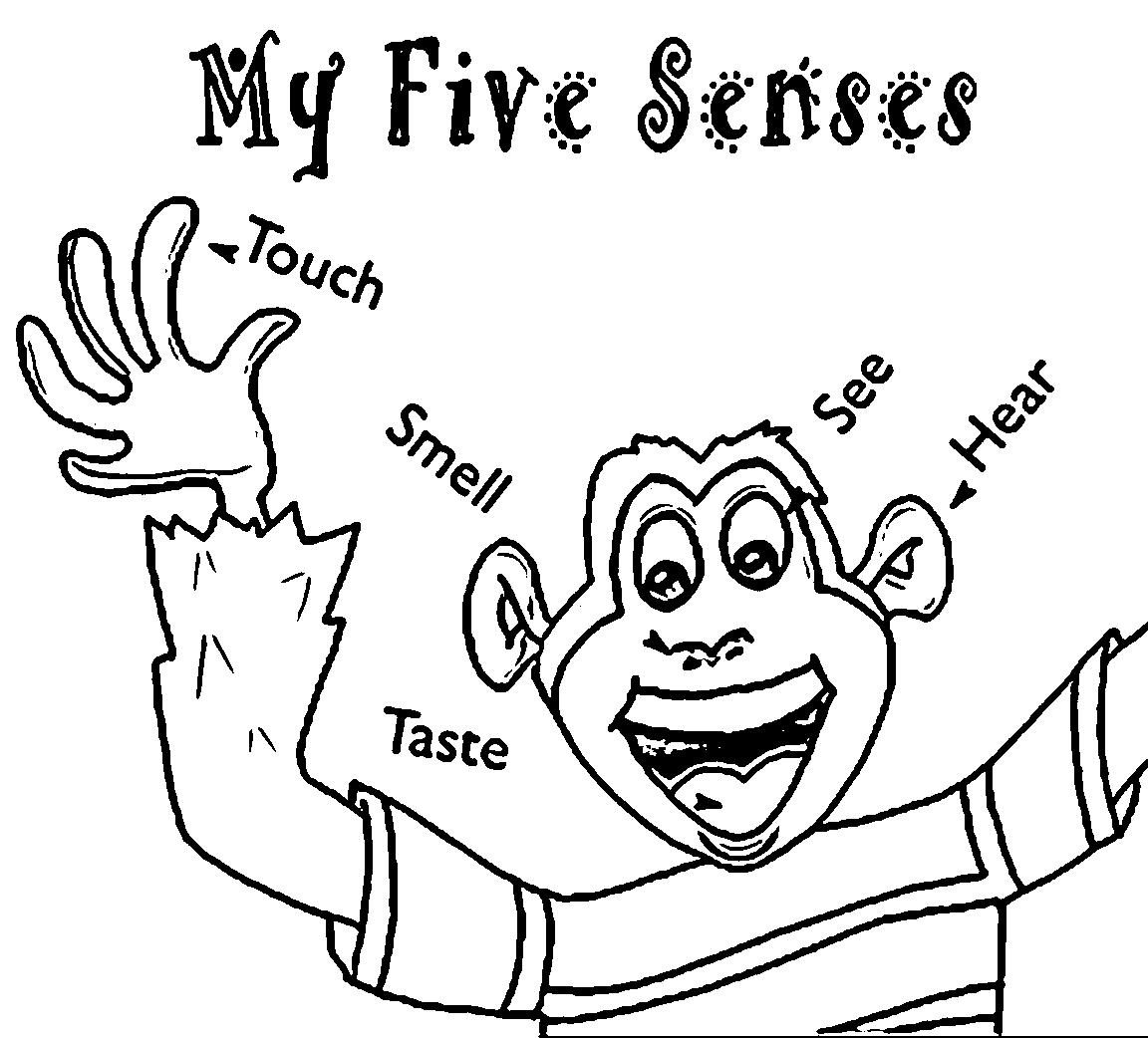 Five Senses Rockin The School House 2 Coloring Page | Wecoloringpage