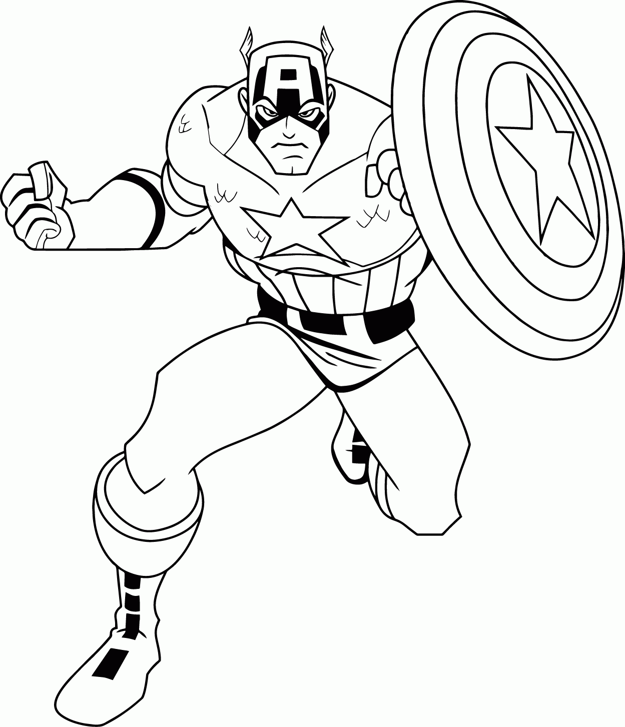 Captain America Coloring Pages | Wecoloringpage