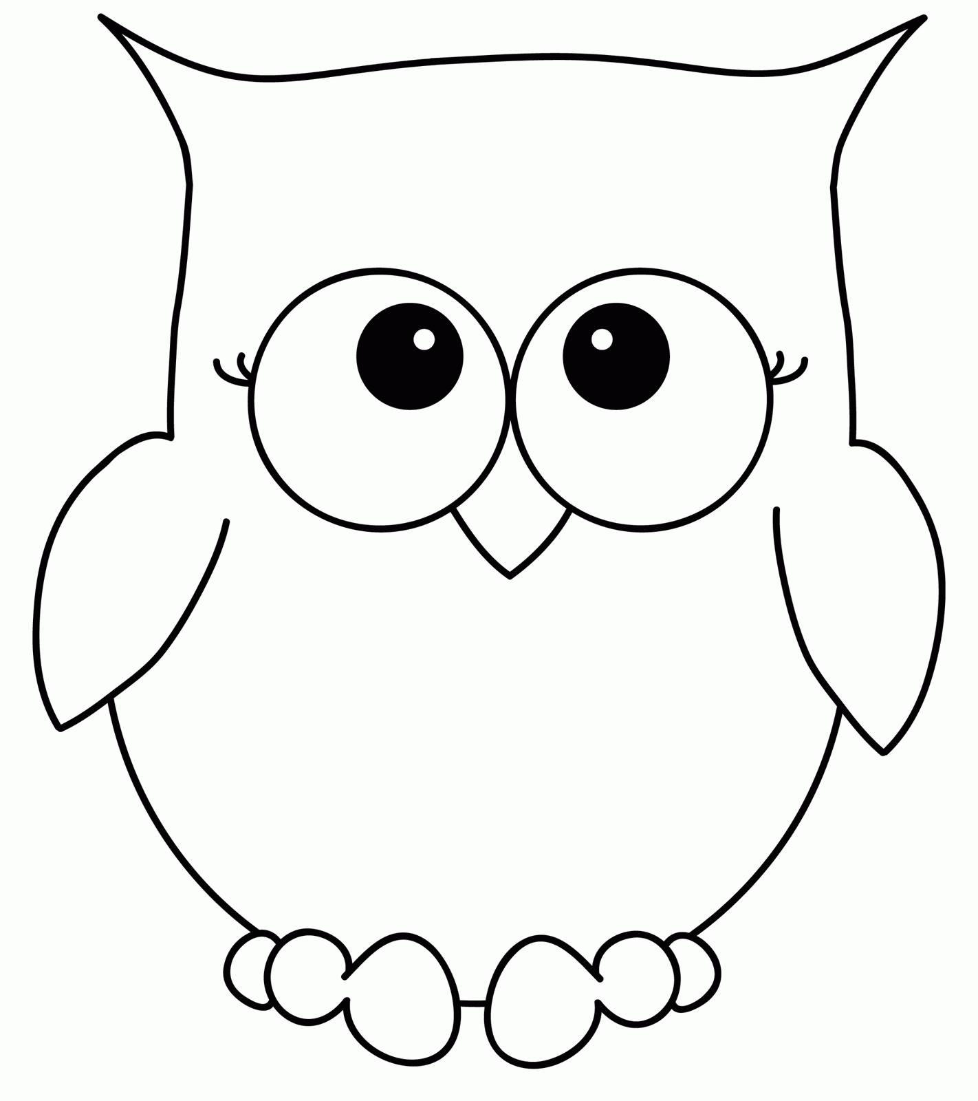 918 Cartoon Cute Owl Coloring Pages for Kids