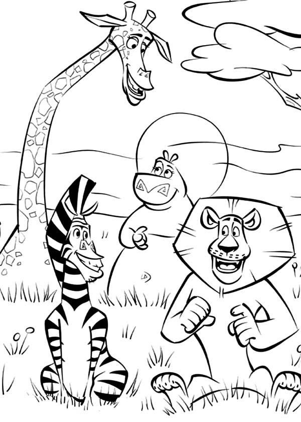 African Grassland Coloring Pages - Coloring Pages