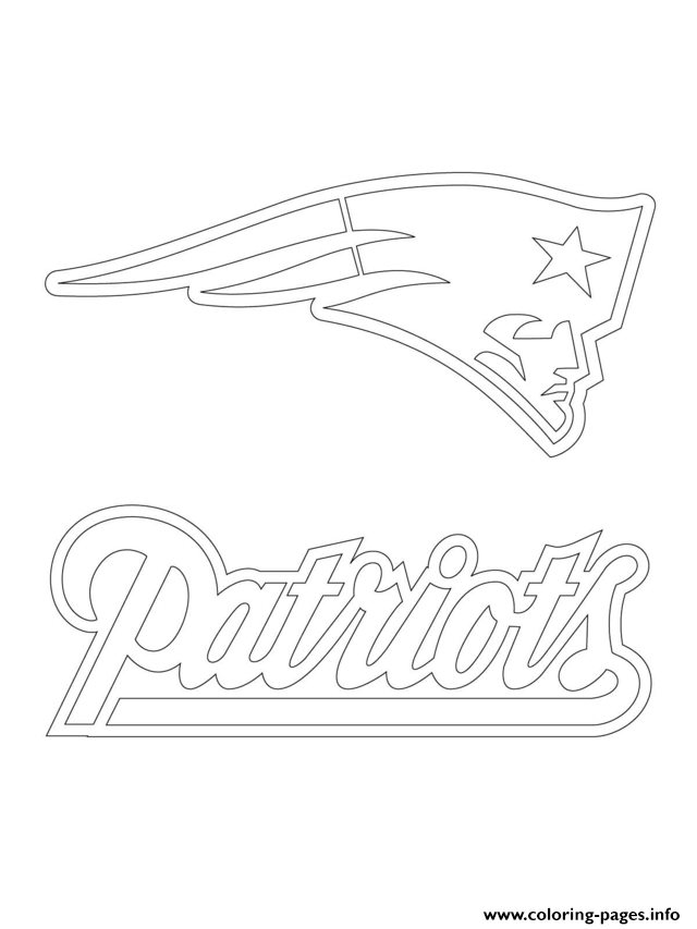Print new england patriots logo football sport Coloring pages Free ...