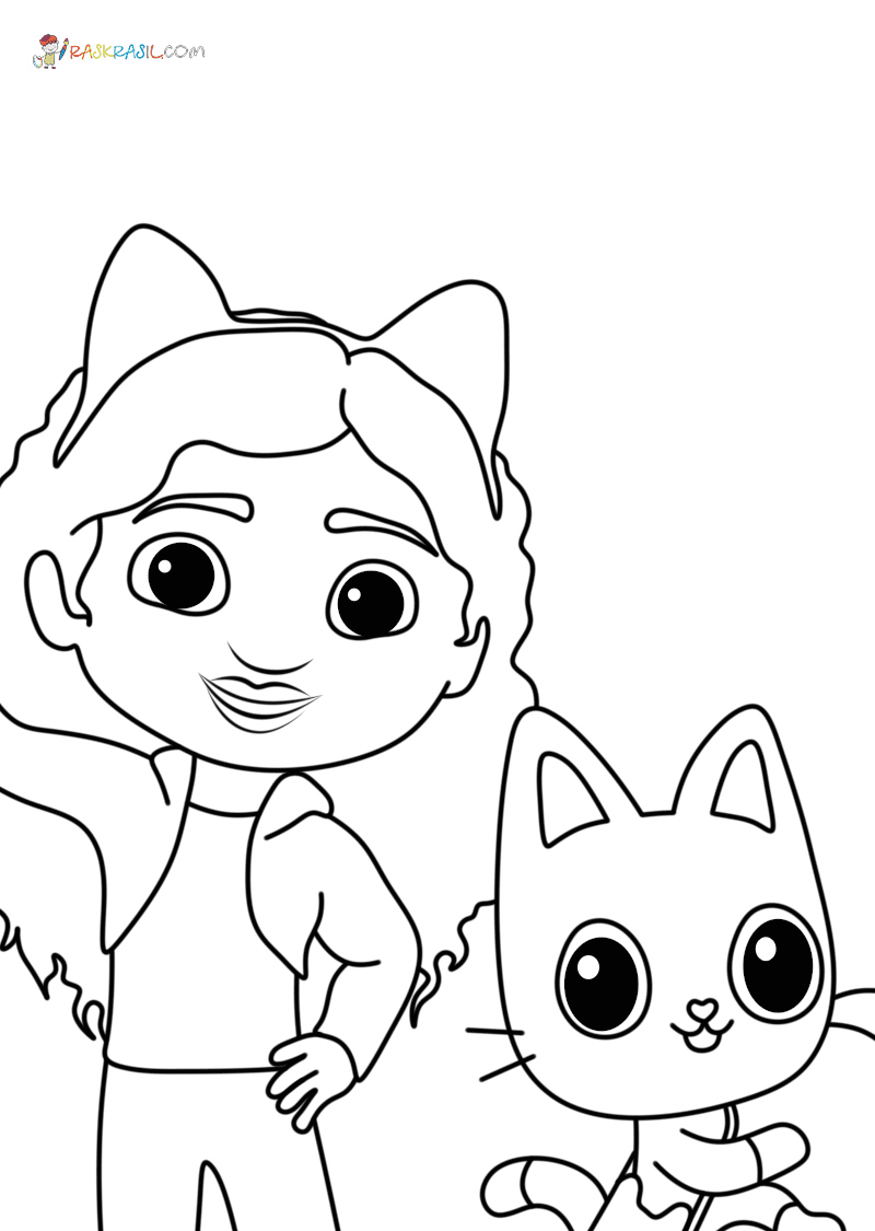 Pandy Paws With Gabby Coloring Page S Dollhouse Coloring Page Page For