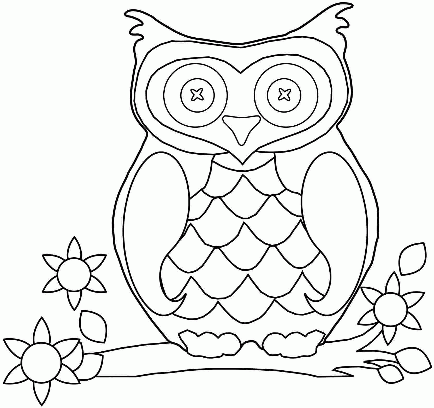 Free Printable Coloring Pages Of Owls Coloring Home