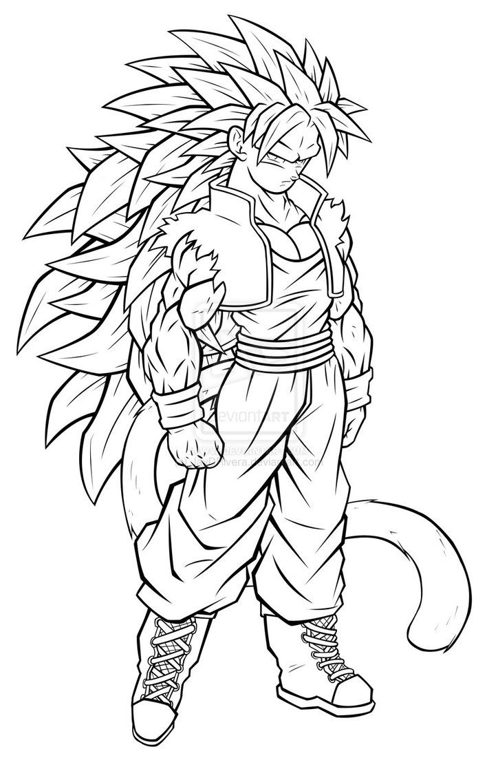 Coloring Pictures Of Goku Super Saiyan 4 - Coloring Pages for Kids ...
