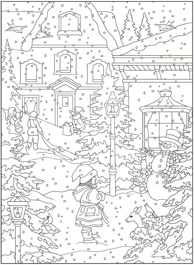 Adult Coloring Pages Scenes - Coloring Pages For All Ages