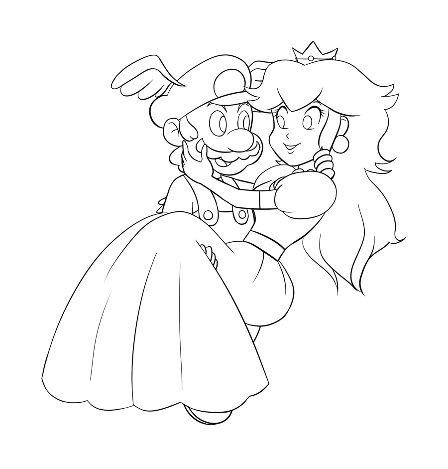Coloring Pages Of Princess Peach And Daisy - High Quality Coloring ...