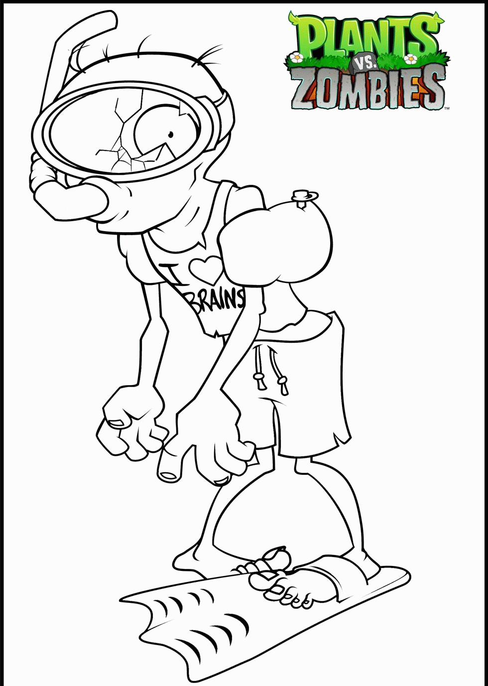Plants Vs Zombies Free Coloring Pages - Coloring Home