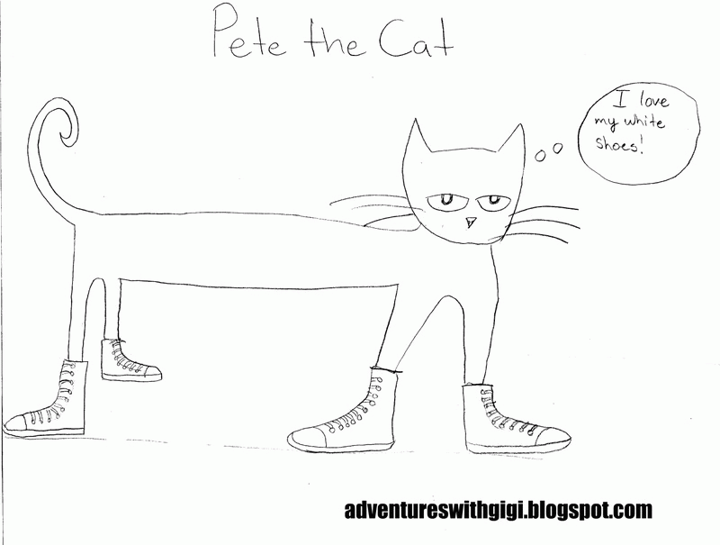 pete the cat coloring page - High Quality Coloring Pages