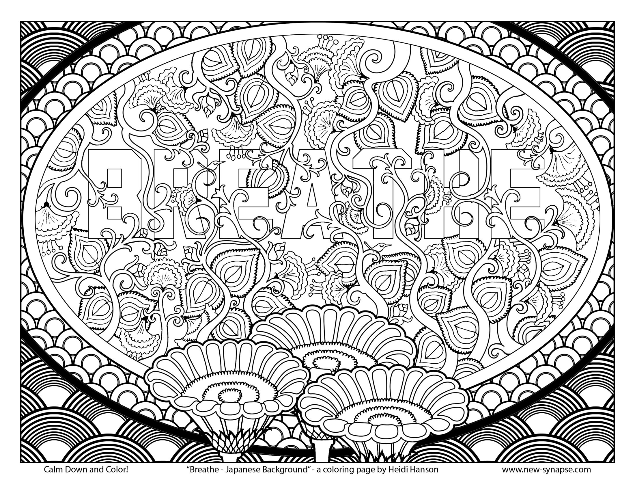 Relaxation Coloring Pages - Coloring Home