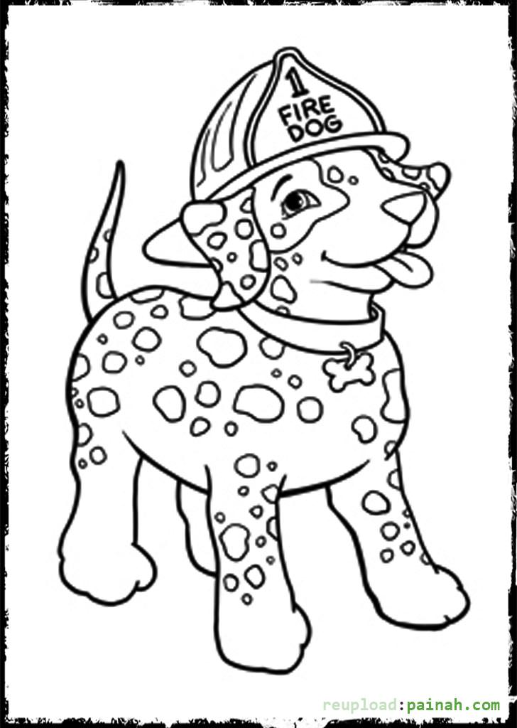 Dalmatian Fire Dog Coloring Pages Coloring Home