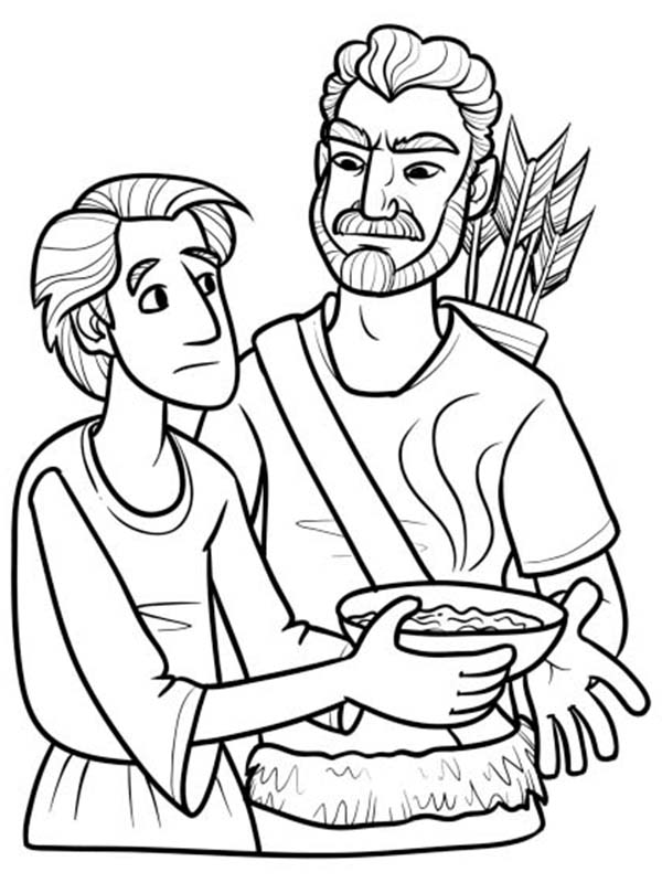 Jacob And Esau Coloring Pages Coloring Home