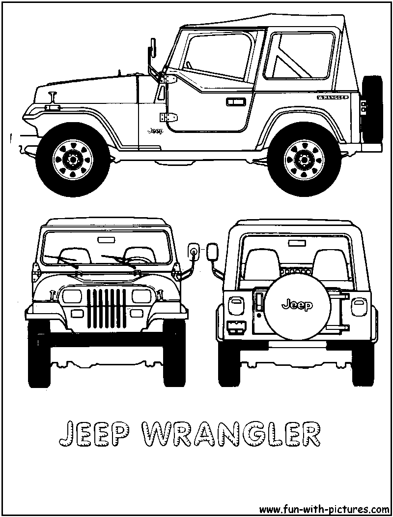 Military Jeep Coloring Pages - Coloring Home