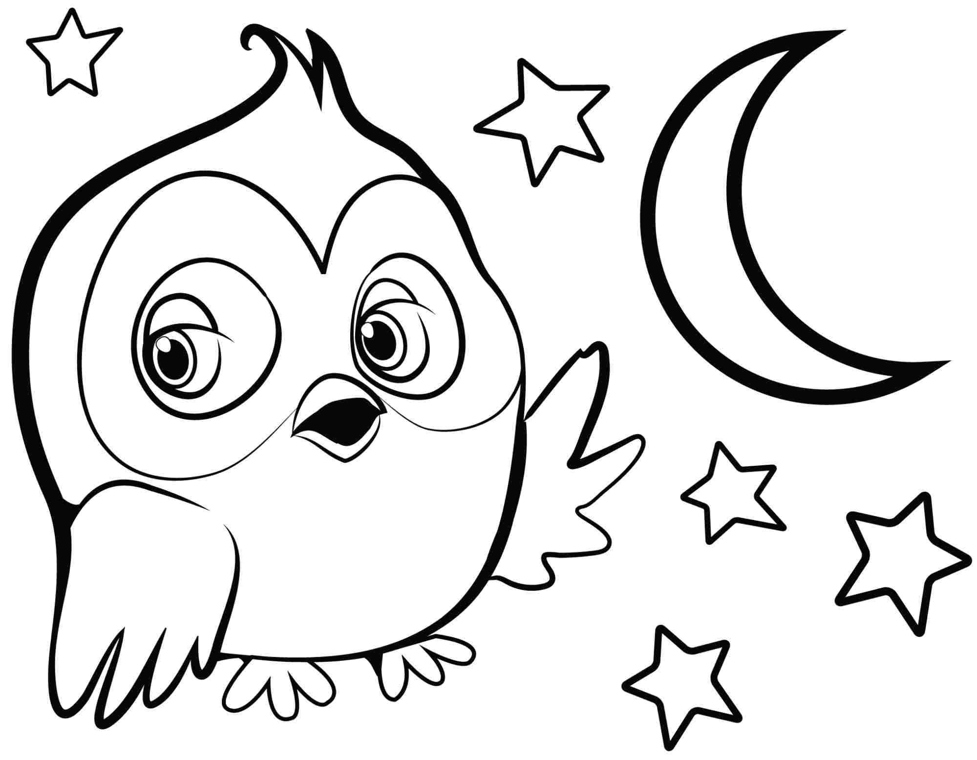 Cute Owl Coloring Pages To Print Coloring Home
