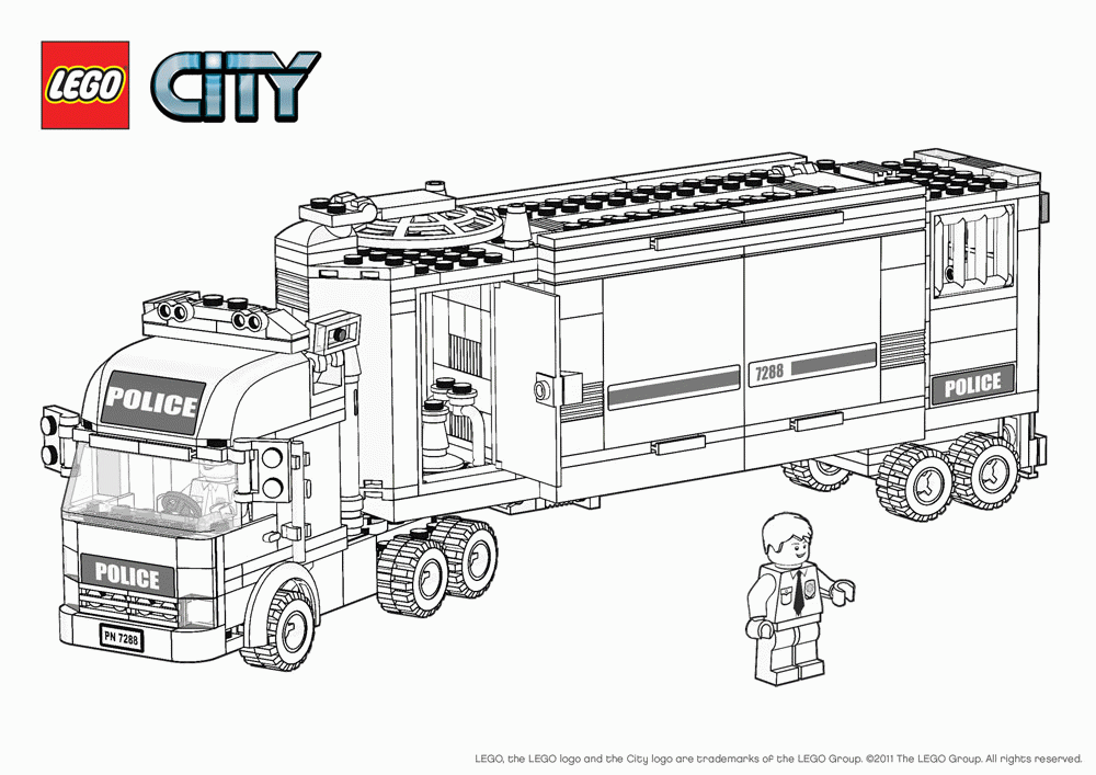 Lego City Printable Coloring Pages - Coloring Home
