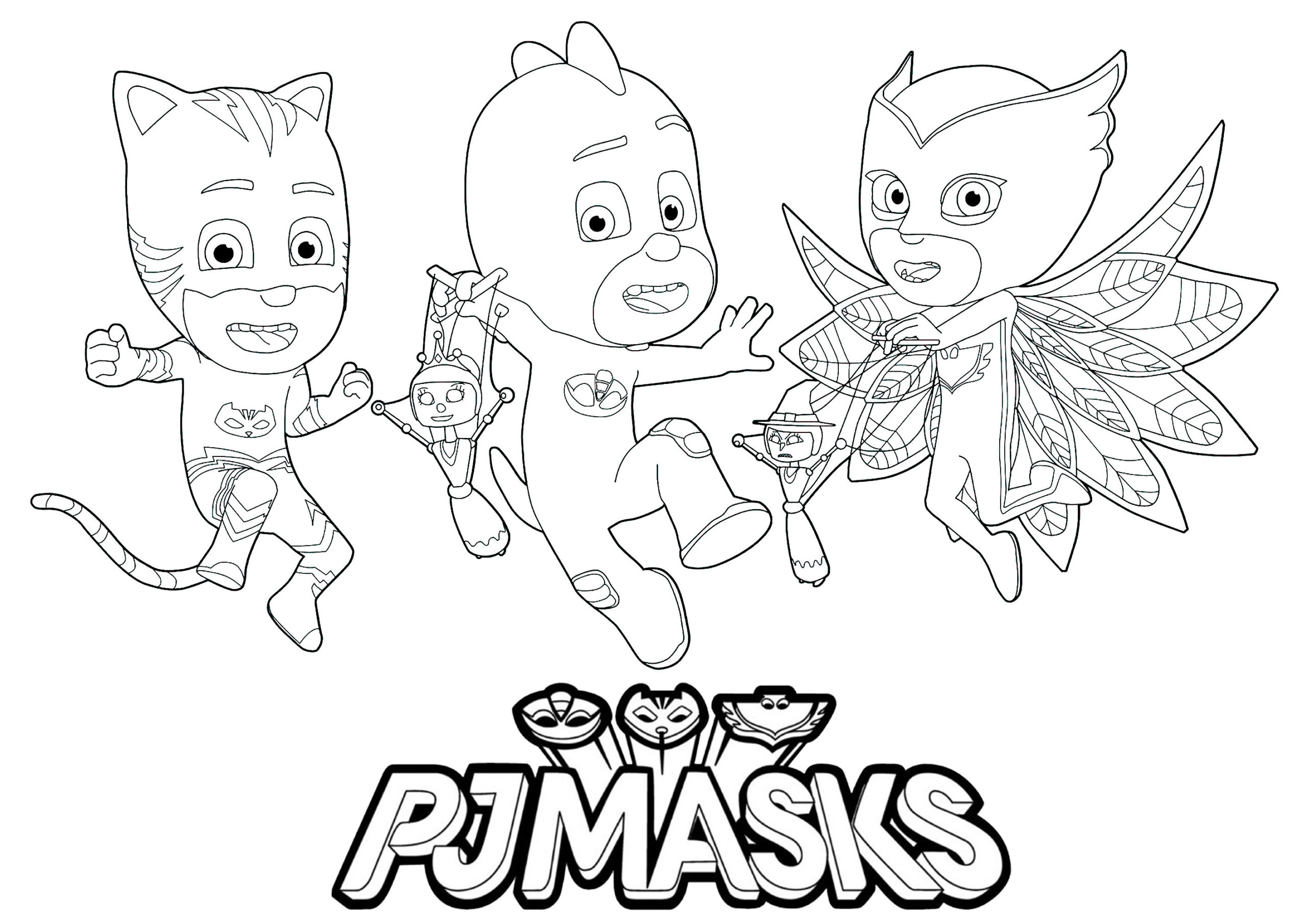 Coloring Pages : Pj Masks To Print For Free Kids Coloring Mask ...