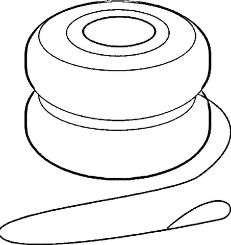 Yoyo coloring page | Free Printable Coloring Pages