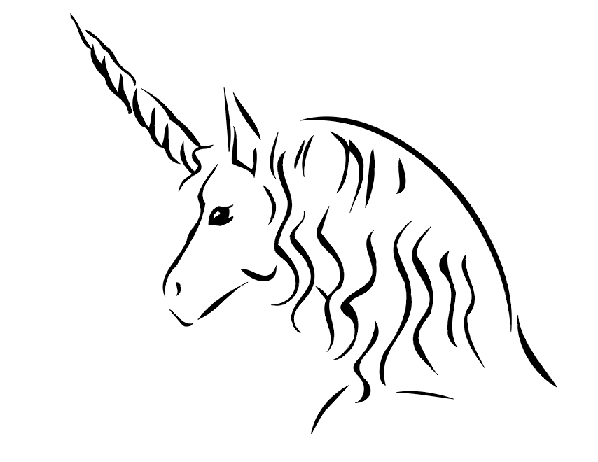 Unicorn Head Coloring Pages - Coloring Home