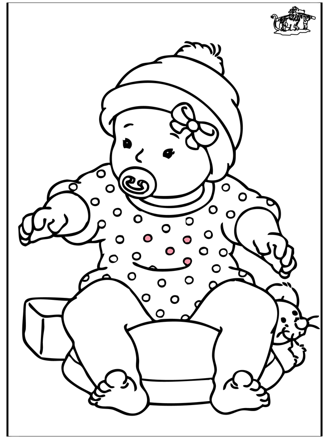 Newborn Baby Girl Coloring Pages - Coloring Home